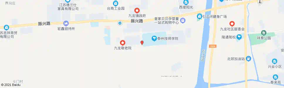 泰州九龙鼎_公交站地图_泰州公交_妙搜公交查询2024