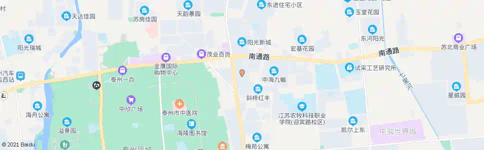 泰州迎春小区_公交站地图_泰州公交_妙搜公交查询2024