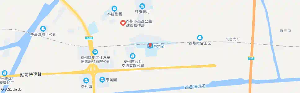 泰州羊铁港_公交站地图_泰州公交_妙搜公交查询2024