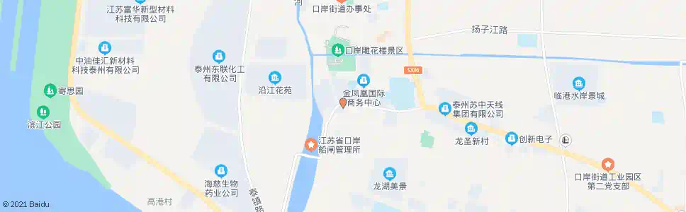 泰州扬子江宾馆_公交站地图_泰州公交_妙搜公交查询2024