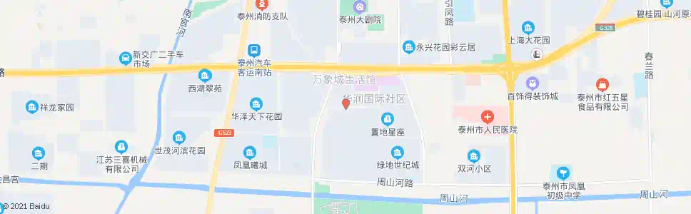 泰州华润二期_公交站地图_泰州公交_妙搜公交查询2024