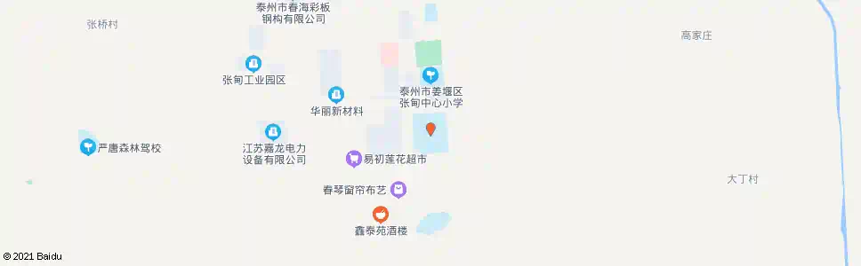 泰州张甸中学_公交站地图_泰州公交_妙搜公交查询2024