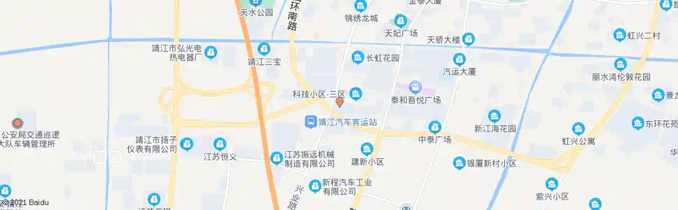 泰州彩虹城_公交站地图_泰州公交_妙搜公交查询2024