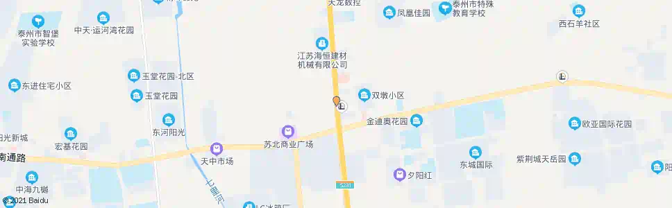 泰州泰东立交_公交站地图_泰州公交_妙搜公交查询2024