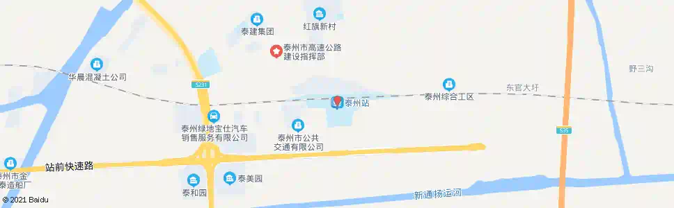 泰州泰高路_公交站地图_泰州公交_妙搜公交查询2024