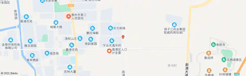 泰州天逸华府(东门)_公交站地图_泰州公交_妙搜公交查询2024