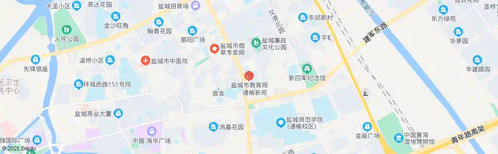 盐城教育局_公交站地图_盐城公交_妙搜公交查询2024