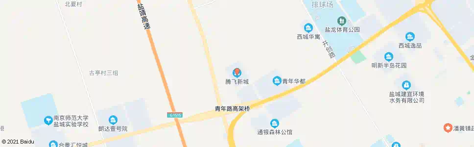 盐城圆梦小区(腾飞新城)_公交站地图_盐城公交_妙搜公交查询2024