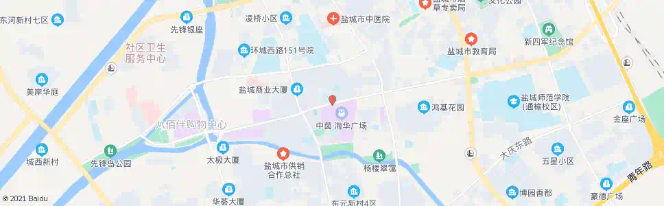 盐城盐阜人民商场_公交站地图_盐城公交_妙搜公交查询2024