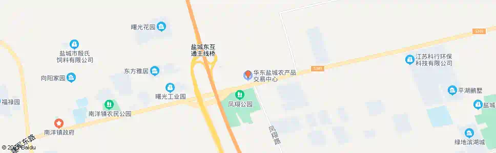 盐城华东农产品交易中心西_公交站地图_盐城公交_妙搜公交查询2024