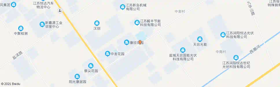 盐城赣江路嵩山路口_公交站地图_盐城公交_妙搜公交查询2024