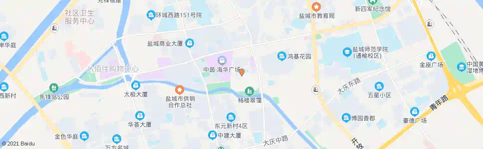 盐城南城河路_公交站地图_盐城公交_妙搜公交查询2024