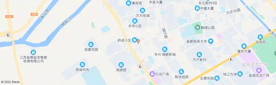 盐城前进新村_公交站地图_盐城公交_妙搜公交查询2024