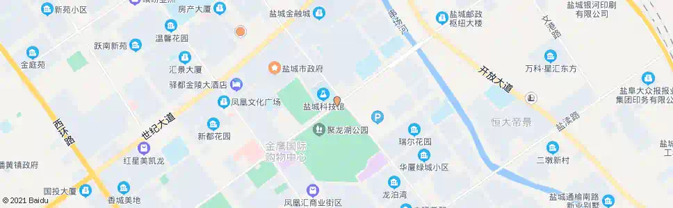 盐城新都路人民路口_公交站地图_盐城公交_妙搜公交查询2024