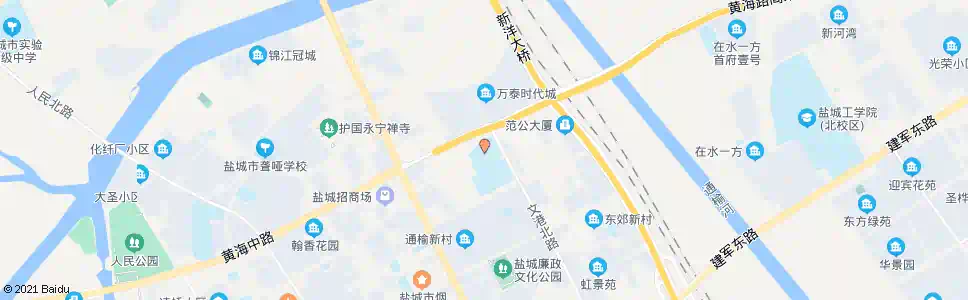 盐城实验小学_公交站地图_盐城公交_妙搜公交查询2024