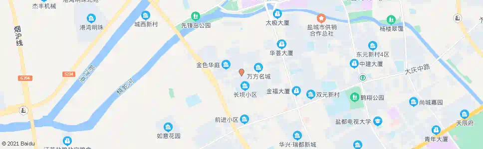 盐城教师公寓_公交站地图_盐城公交_妙搜公交查询2024