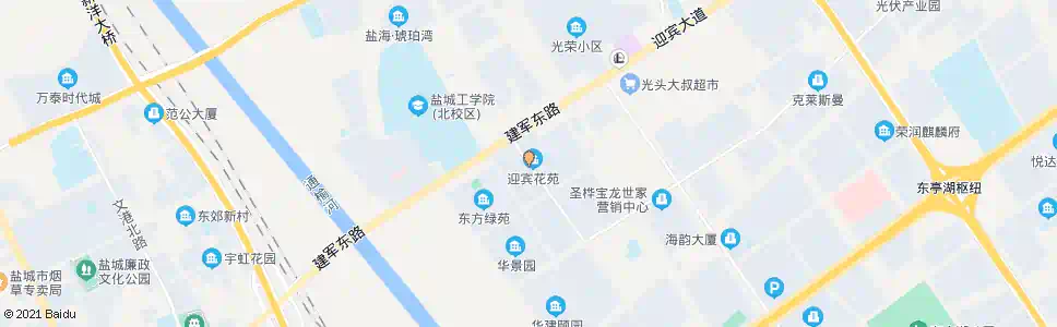 盐城迎宾花苑_公交站地图_盐城公交_妙搜公交查询2024