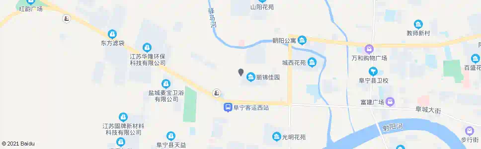 盐城丽锦佳园_公交站地图_盐城公交_妙搜公交查询2024