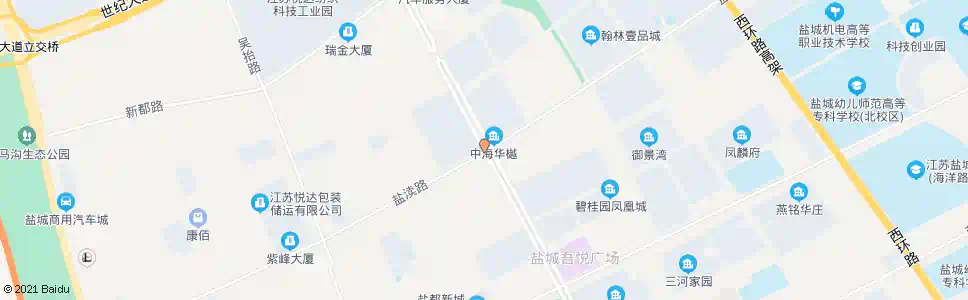 盐城开创路盐渎路口_公交站地图_盐城公交_妙搜公交查询2024