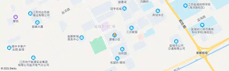 盐城源缘小区_公交站地图_盐城公交_妙搜公交查询2024