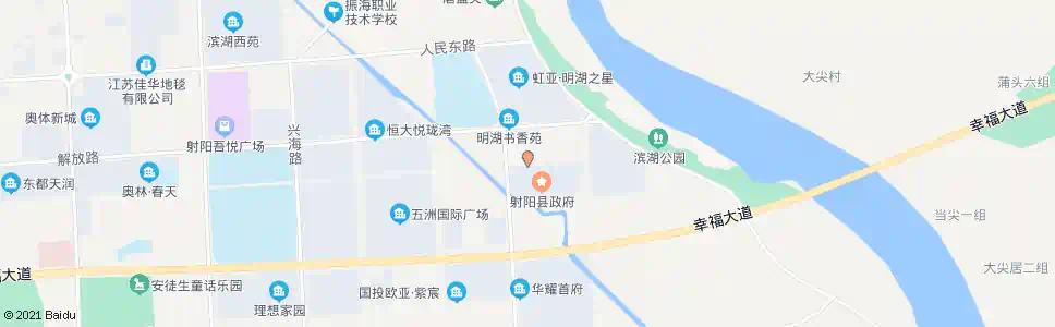 盐城老县政府(北门)_公交站地图_盐城公交_妙搜公交查询2024