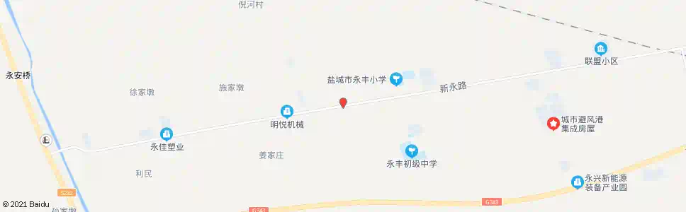 盐城永丰阀门厂_公交站地图_盐城公交_妙搜公交查询2024