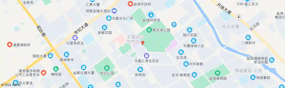 盐城聚龙湖(西)_公交站地图_盐城公交_妙搜公交查询2024