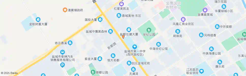 盐城新都路西环路口_公交站地图_盐城公交_妙搜公交查询2024