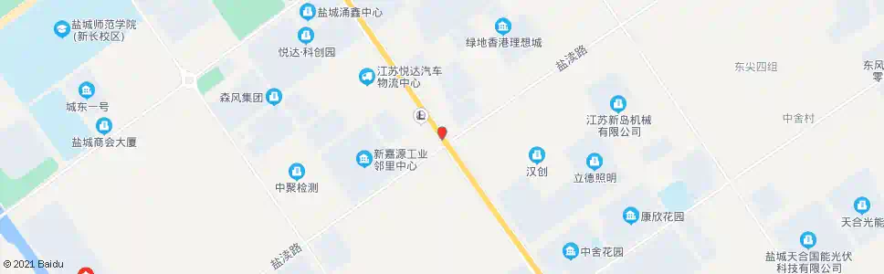 盐城东环路盐渎路口_公交站地图_盐城公交_妙搜公交查询2024