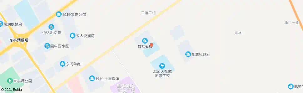 盐城市开发区中学_公交站地图_盐城公交_妙搜公交查询2024