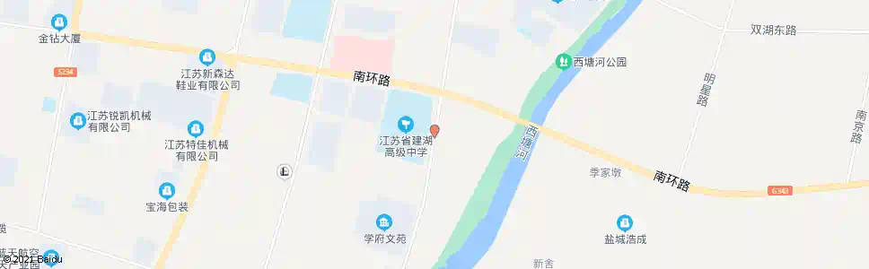 盐城城南高中_公交站地图_盐城公交_妙搜公交查询2024