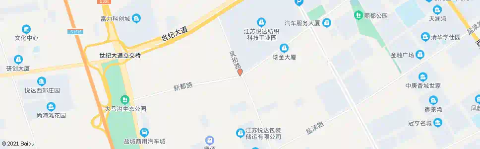 盐城新都路吴抬路口_公交站地图_盐城公交_妙搜公交查询2024