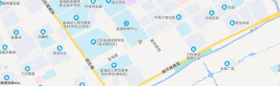 盐城海洋路解放路口_公交站地图_盐城公交_妙搜公交查询2024