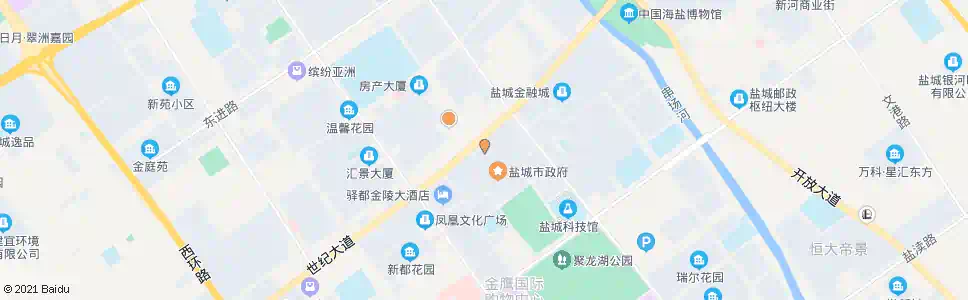 盐城地产大厦_公交站地图_盐城公交_妙搜公交查询2024