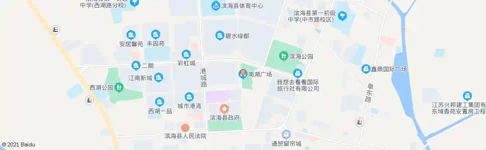 盐城南湖广场_公交站地图_盐城公交_妙搜公交查询2024