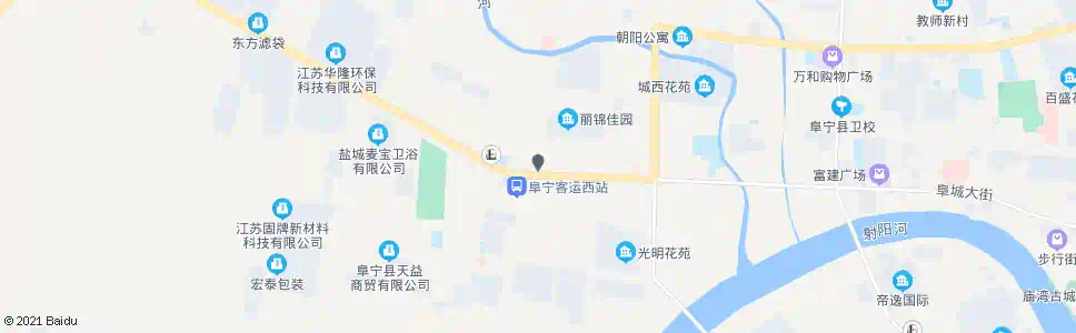 盐城城西圆盘(北)_公交站地图_盐城公交_妙搜公交查询2024