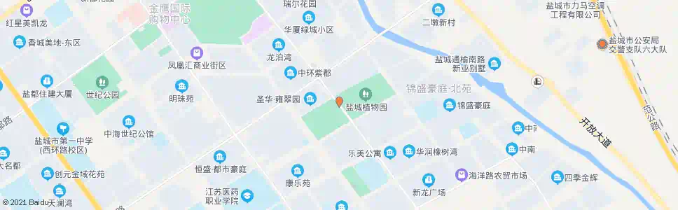 盐城盐塘河公园_公交站地图_盐城公交_妙搜公交查询2024