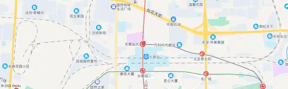 长春长春北站_公交站地图_长春公交_妙搜公交查询2024