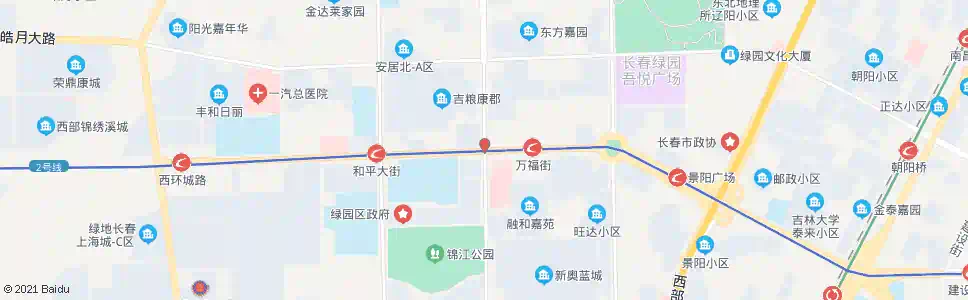 长春春城大街(景阳大路)_公交站地图_长春公交_妙搜公交查询2024