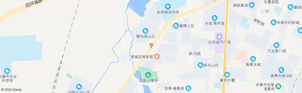 长春雁鸣湖正门_公交站地图_长春公交_妙搜公交查询2024