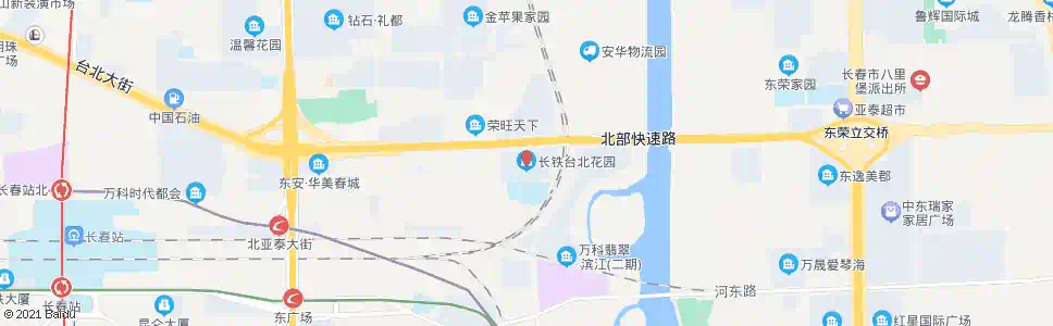 长春台北花园_公交站地图_长春公交_妙搜公交查询2024