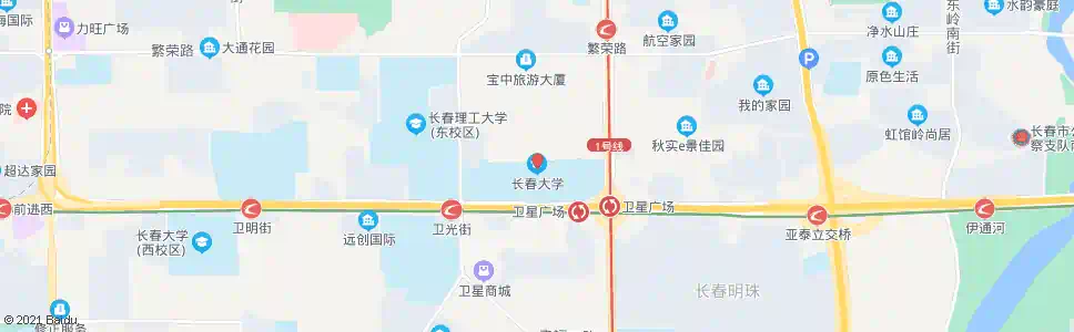 长春长春大学_公交站地图_长春公交_妙搜公交查询2024