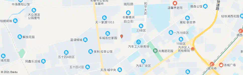 长春四联大街(福乐超市)_公交站地图_长春公交_妙搜公交查询2024