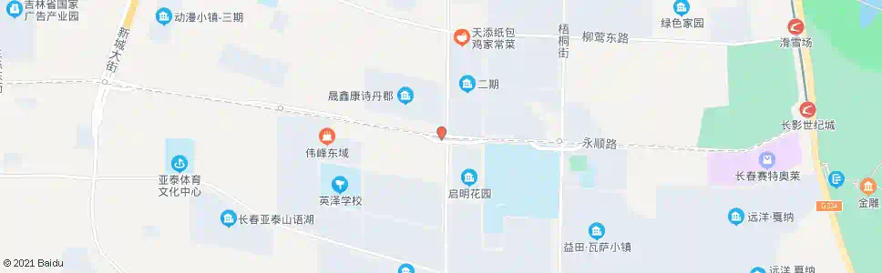 长春聚业大街_公交站地图_长春公交_妙搜公交查询2024