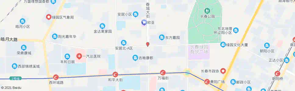 长春春城大街(皓月大路)_公交站地图_长春公交_妙搜公交查询2024