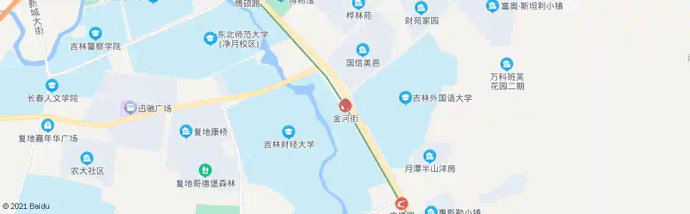 长春金河街_公交站地图_长春公交_妙搜公交查询2024