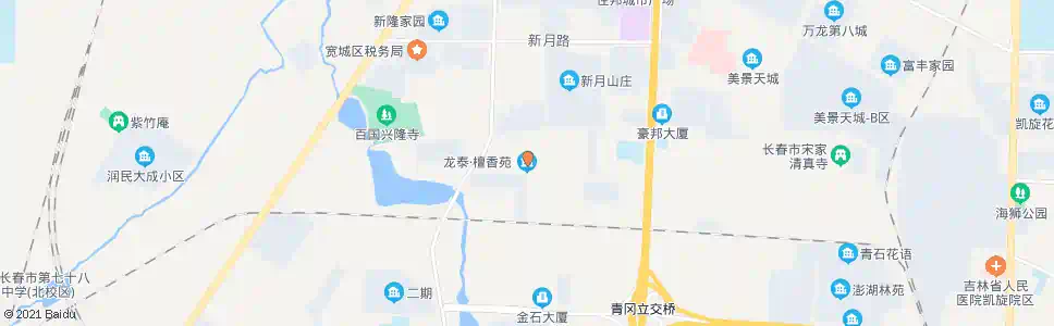 长春龙泰檀香苑(柳江路)_公交站地图_长春公交_妙搜公交查询2024