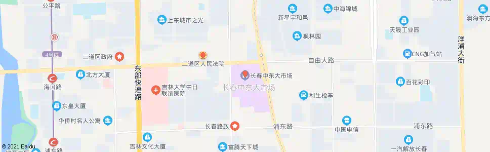 长春中东大市场_公交站地图_长春公交_妙搜公交查询2024