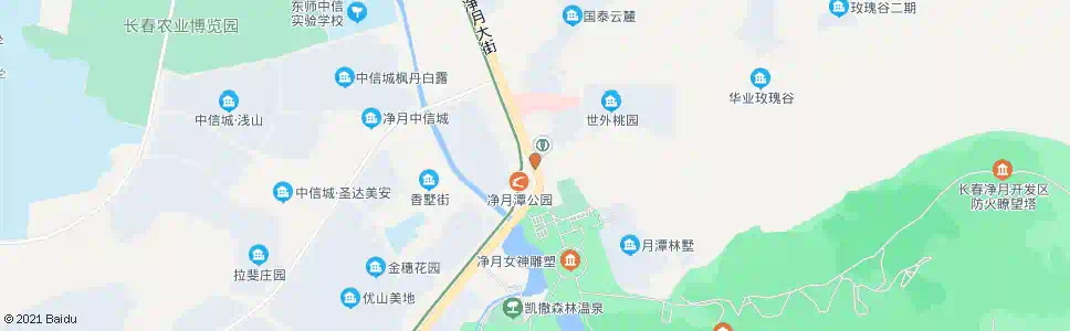 长春净月正门_公交站地图_长春公交_妙搜公交查询2024