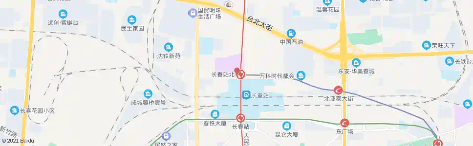 长春长春站北口站_公交站地图_长春公交_妙搜公交查询2024